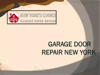 Precision Care for Your Garage: Garagedoor Repair Service New York
