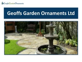 Enhance Your Garden Oasis With Geoffs Garden Ornaments’ Fountains & Stone Water