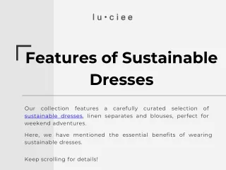 Purchase sustainable summer dresses at affordable prices.