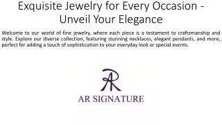 Exquisite Jewelry for Every Occasion - Unveil Your Elegance