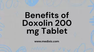 Benefits of Doxolin 200 mg Tablet