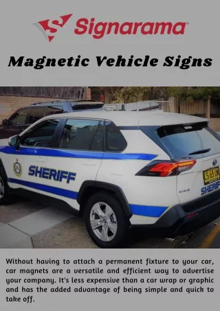 High-Quality Magnetic Vehicle Signs in Houston, TX - Signarama