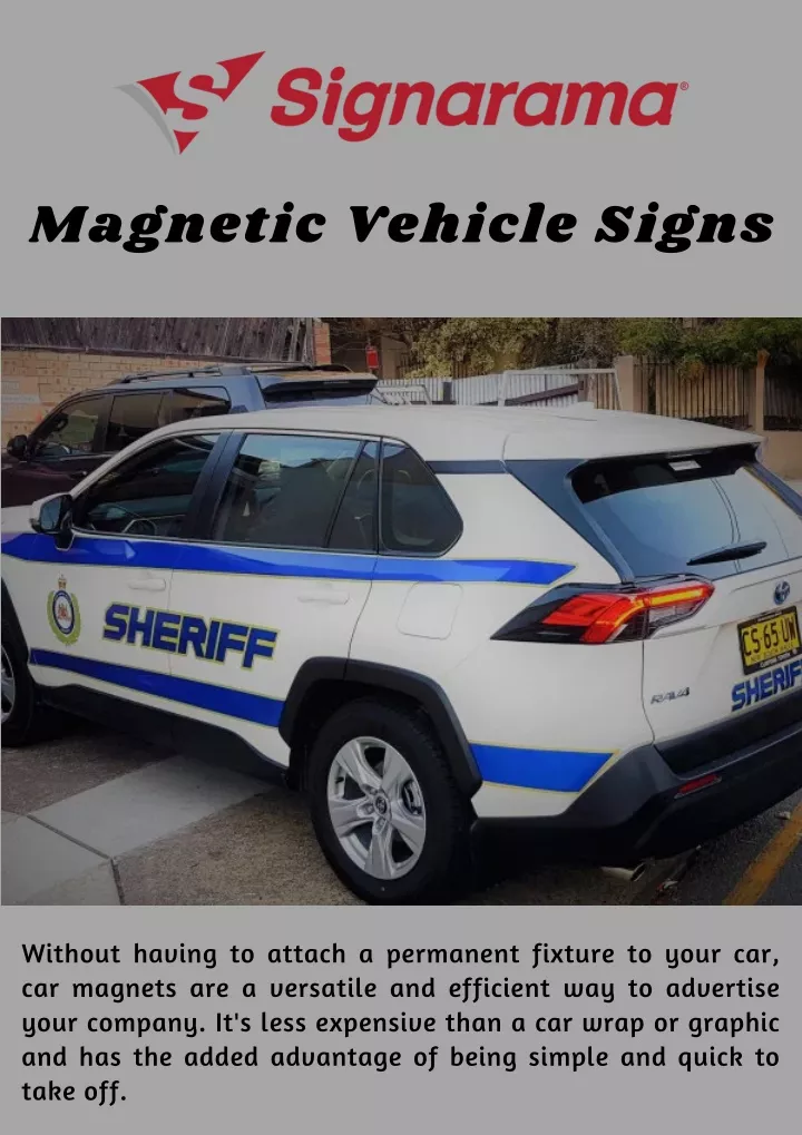 magnetic vehicle signs