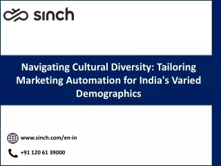 Navigating Cultural Diversity Tailoring Marketing Automation for India's Varied Demographics
