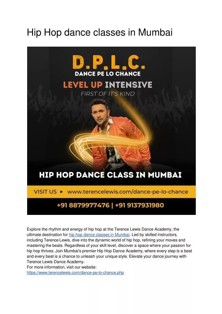 hip hop dance classes in mumbai