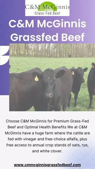 C&M McGinnis: Where Quality Meets Integrity in Grass-Fed Goodness.