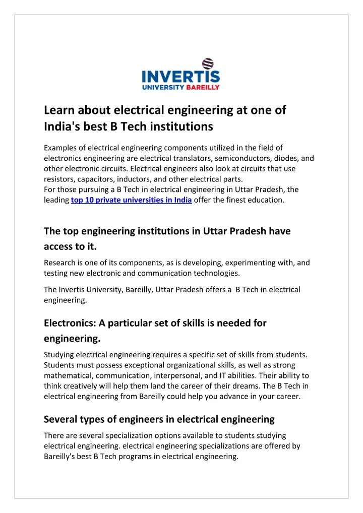 learn about electrical engineering