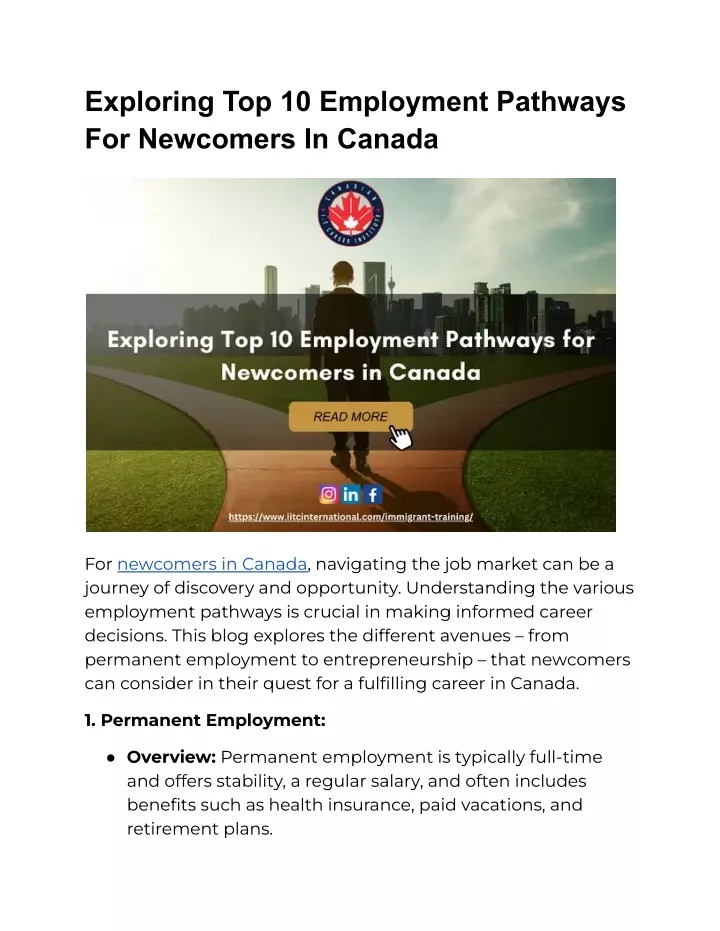 exploring top 10 employment pathways