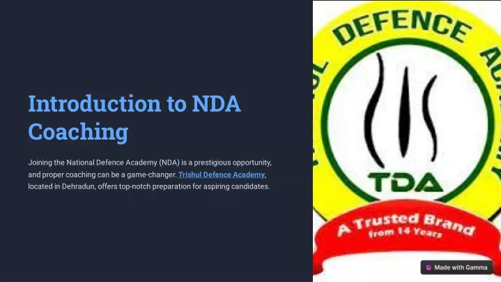 introduction to nda coaching