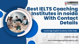 Best IELTS coaching Institutes in noida With Contact Details