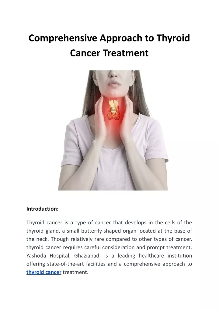 comprehensive approach to thyroid cancer treatment