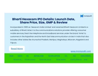 Bharti Hexacom IPO Details: Launch Date, Share Price, Size, GMP & Review