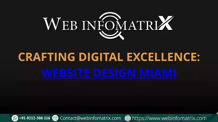 crafting digital excellence website design miami