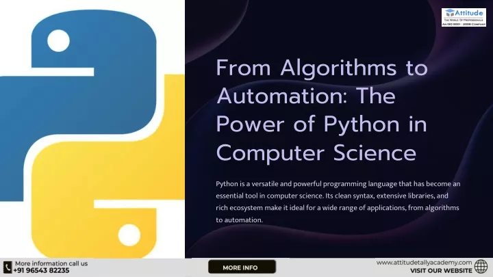 from algorithms to automation the power of python