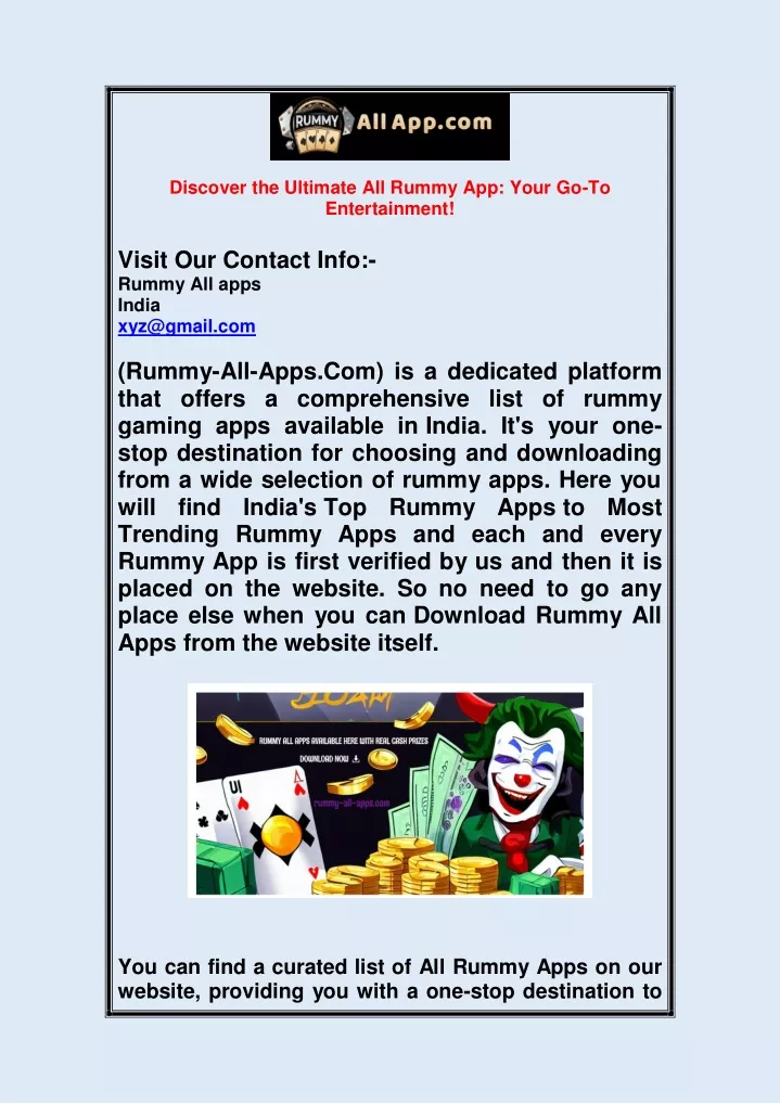 discover the ultimate all rummy app your