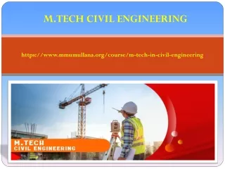m tech civil engineering