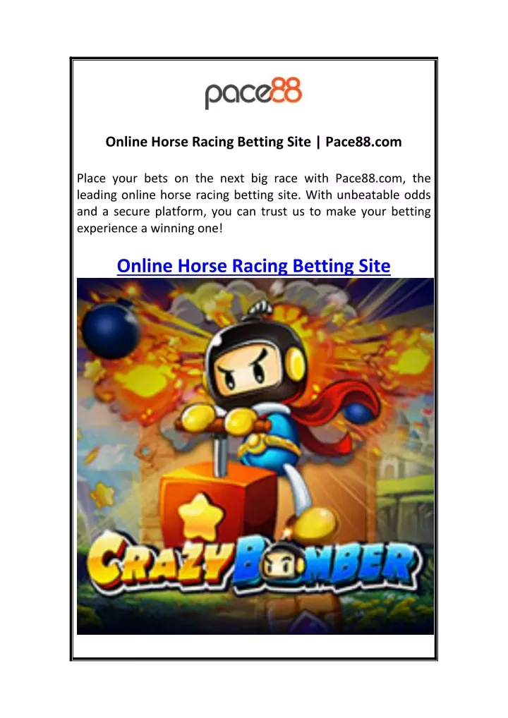 online horse racing betting site pace88 com