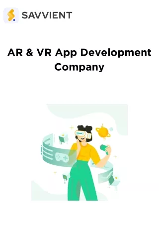 AR and VR App Development Company