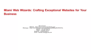 Miami Web Wizards_ Crafting Exceptional Websites for Your Business