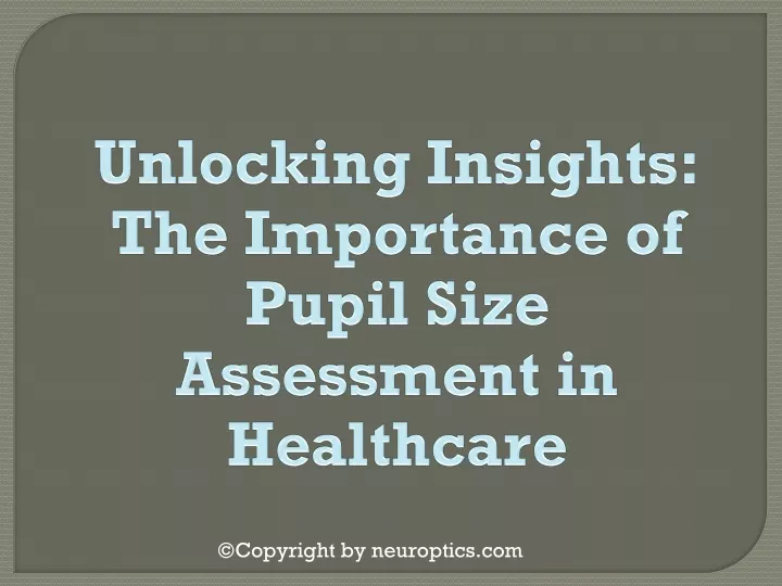 unlocking insights the importance of pupil size