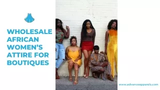 Wholesale African Women’s Attire for Boutiques