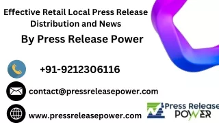 effective retail local press release distribution