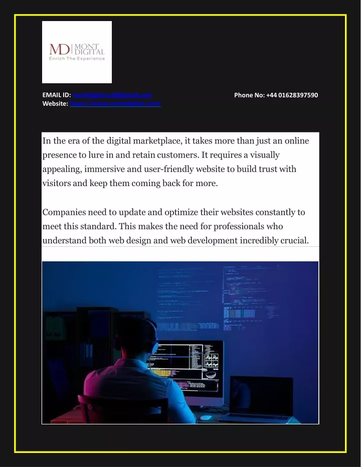email id montdigital uk@gmail com website https