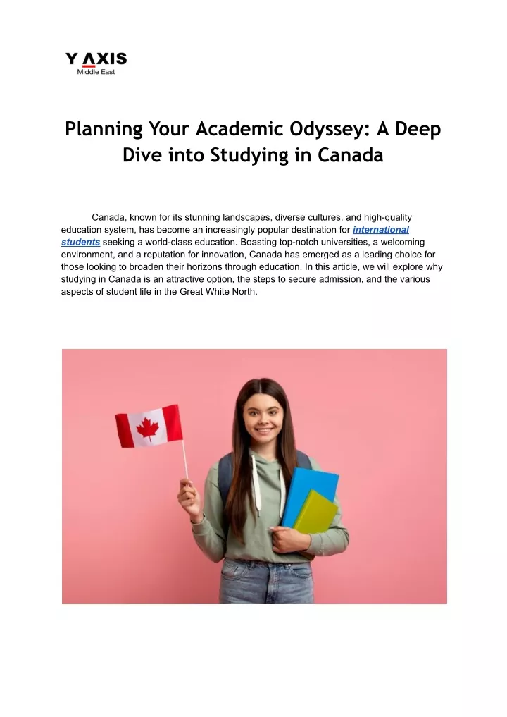 planning your academic odyssey a deep dive into