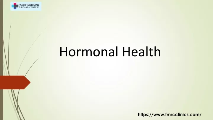 hormonal health