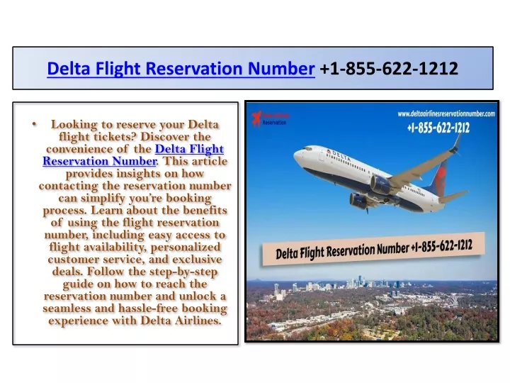 delta flight reservation number 1 855 622 1212