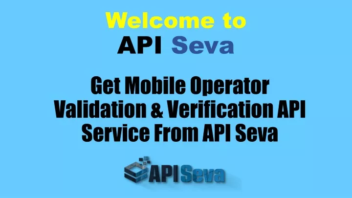 welcome to api seva