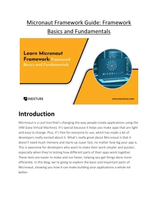 micronaut framework guide framework basics