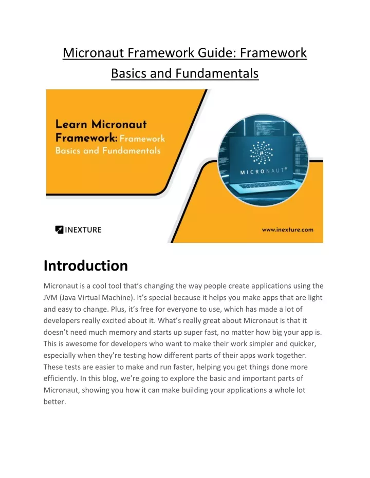 micronaut framework guide framework basics