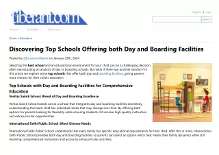 Discovering Top Schools Offering both Day and Boarding Facilities