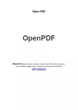open pdf
