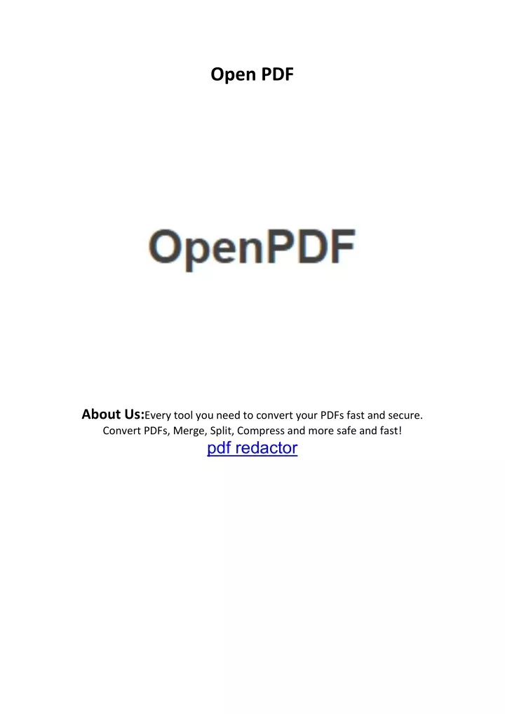 open pdf