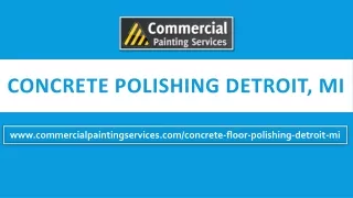 Polished Concrete Detroit MI