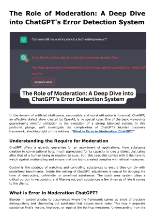 the role of moderation a deep dive into chatgpt