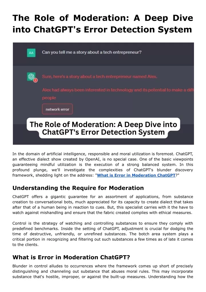 the role of moderation a deep dive into chatgpt