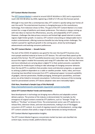 ott content market overview
