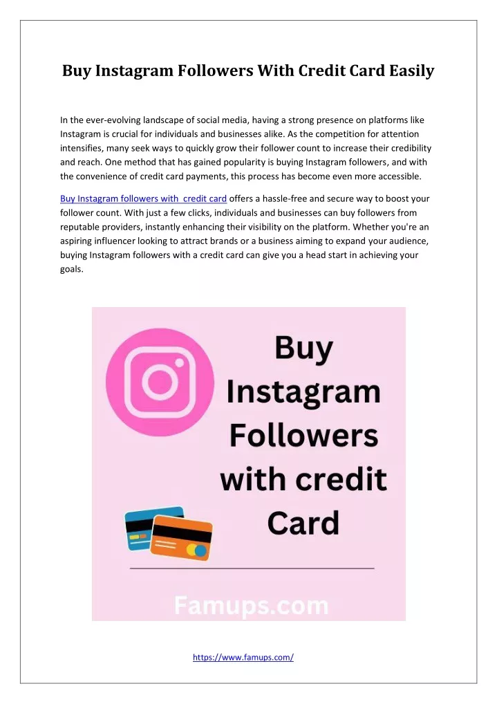 buy instagram followers with credit card easily