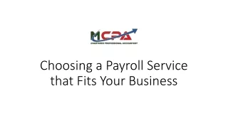 Choosing a Payroll Service that Fits Your Small Business