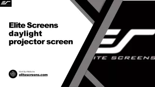 Elite Screen Daylight Projector Screens