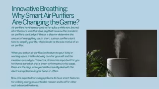 Revolutionize Your Air: MedicAir's Smart Air Purifiers for Modern Living