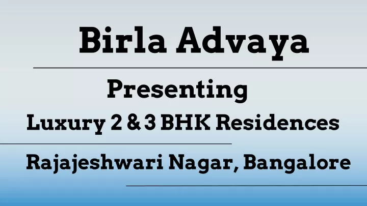 birla advaya