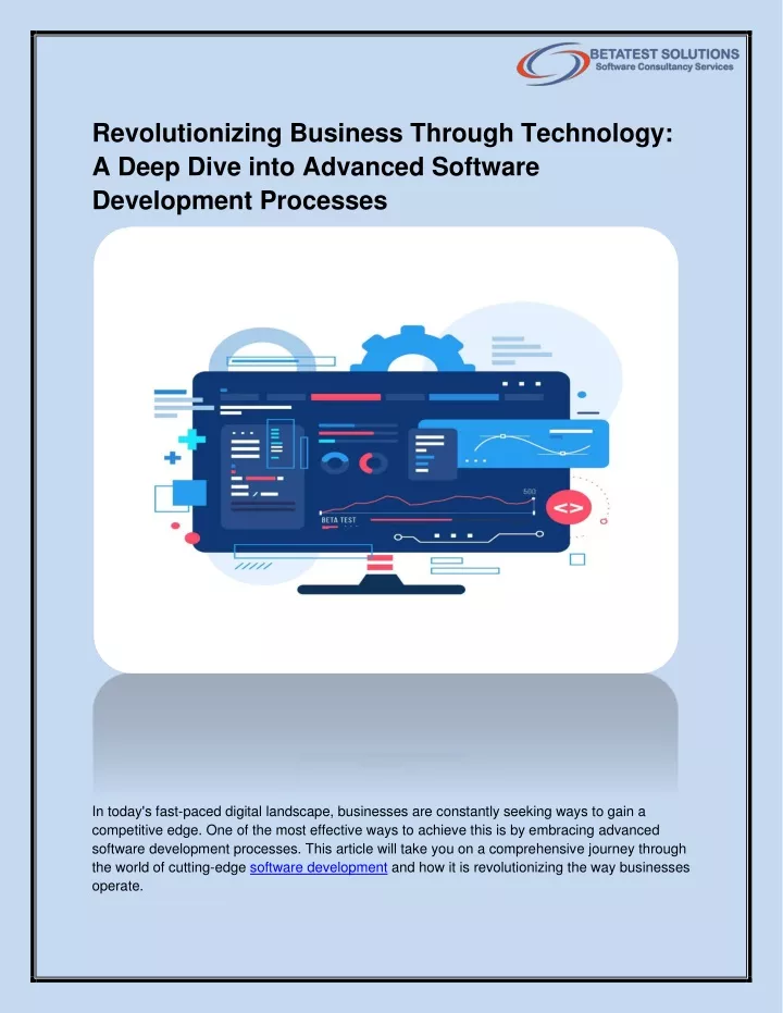 revolutionizing business through technology