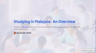 Apply Online for MBA, NURSING and MBBS in Malaysia