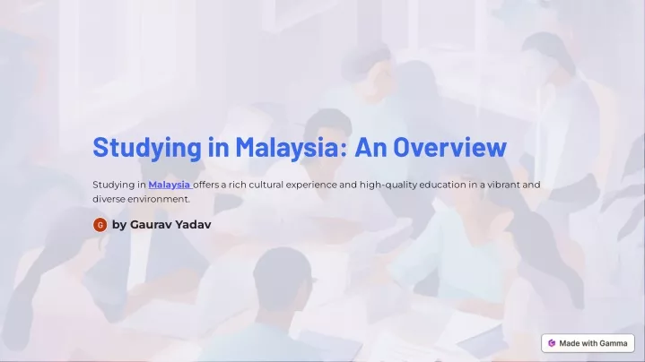 studying in malaysia an overview