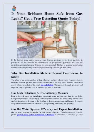 Is Your Brisbane Home Safe from Gas Leaks_ Get a Free Detection Quote Today!