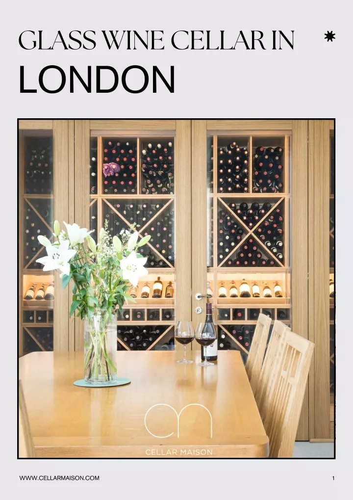 glass wine cellar in london
